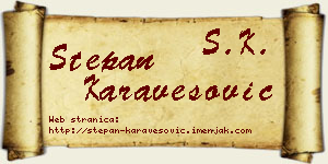 Stepan Karavesović vizit kartica
